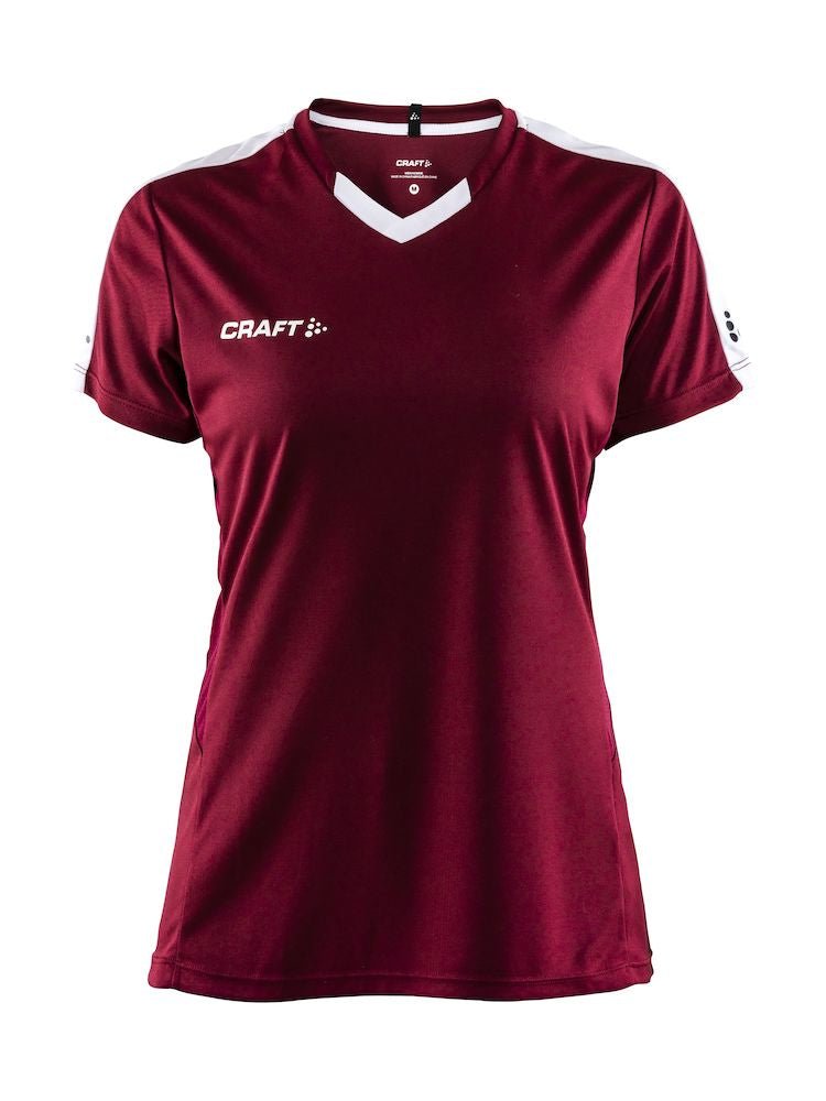 Craft Progress Jersey contrast wmn Maroon - Suomen Brodeeraus