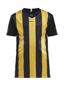 Craft Progress Jersey stripe JR Black/yellow - Suomen Brodeeraus