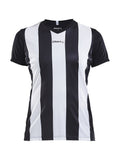 Craft Progress Jersey stripe wmn Black/white - Suomen Brodeeraus