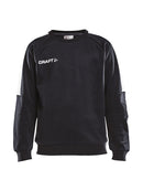 Craft Progress R-neck Sweater JR Black/white - Suomen Brodeeraus