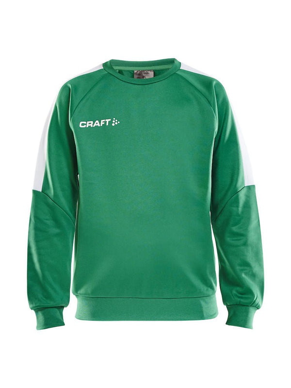 Craft Progress R-neck Sweater JR T green/whit - Suomen Brodeeraus