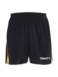 Craft Progress Short contrast JR Black/yellow - Suomen Brodeeraus