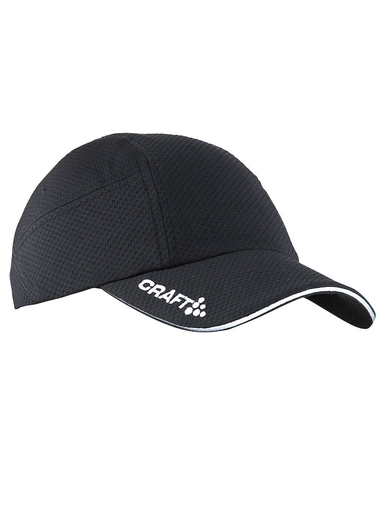 Craft Running cap black no size - Suomen Brodeeraus