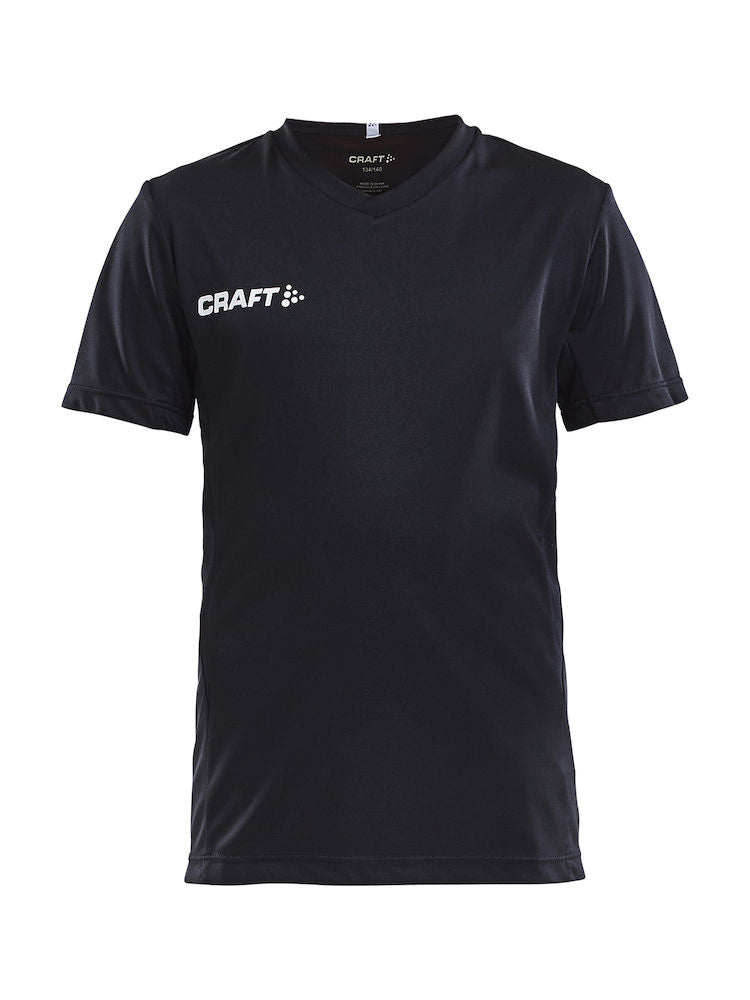 Craft Squad Jersey solid JR Black - Suomen Brodeeraus
