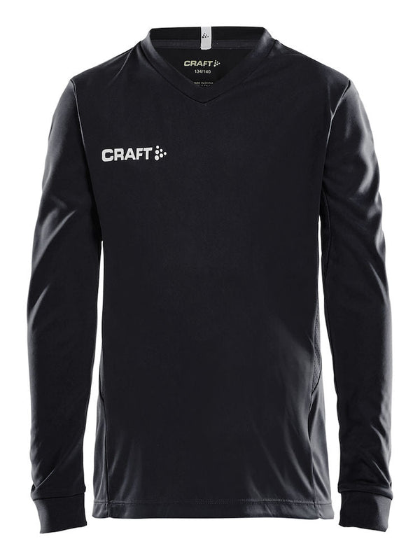 Craft Squad Jersey solid LS JR Black - Suomen Brodeeraus