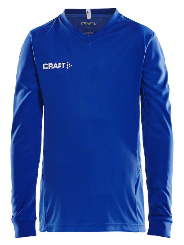 Craft Squad Jersey solid LS JR Club cobolt - Suomen Brodeeraus