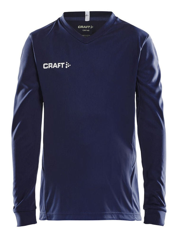 Craft Squad Jersey solid LS JR Navy - Suomen Brodeeraus