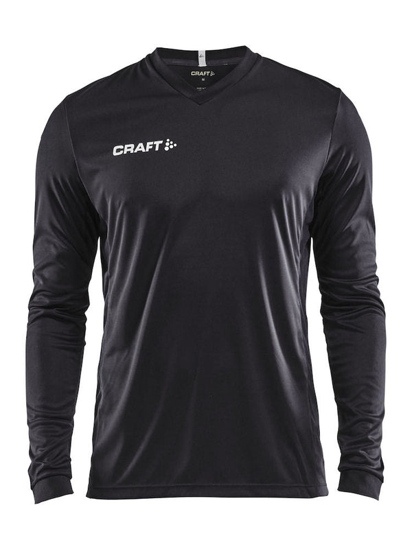 Craft Squad Jersey Solid LS M Black - Suomen Brodeeraus