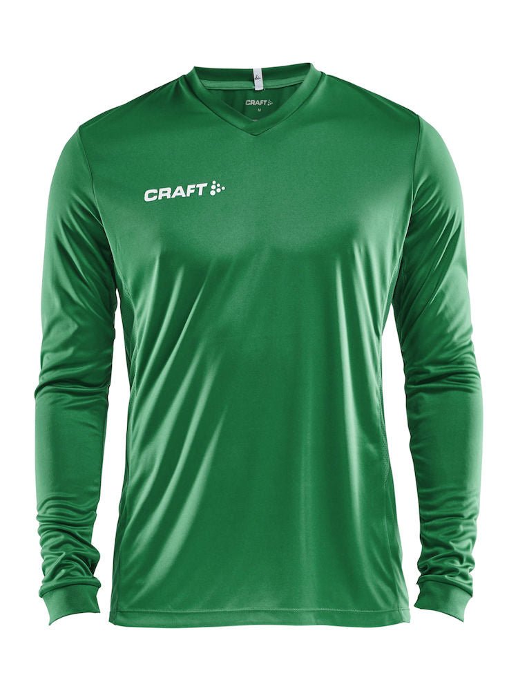 Craft Squad Jersey Solid LS M Team green - Suomen Brodeeraus