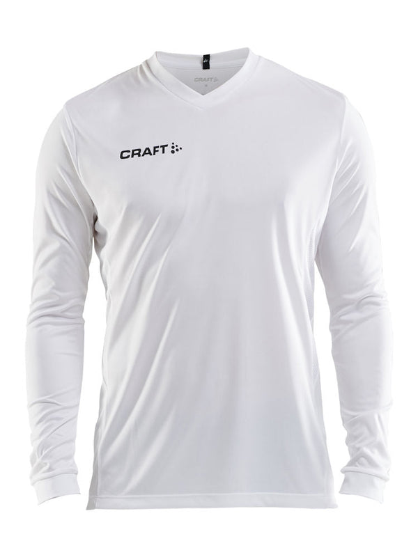 Craft Squad Jersey Solid LS M White - Suomen Brodeeraus