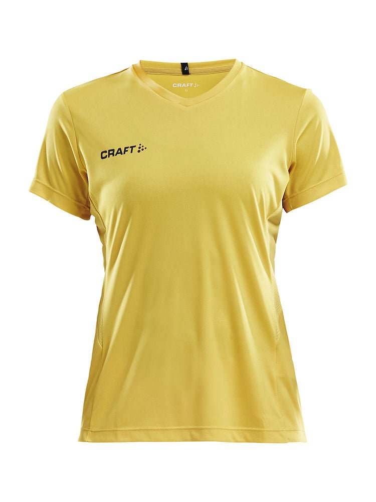 Craft Squad Jersey solid wmn Yellow - Suomen Brodeeraus