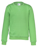 CREW NECK KID (GOTS) GREEN - Suomen Brodeeraus