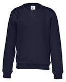 CREW NECK KID (GOTS) NAVY - Suomen Brodeeraus