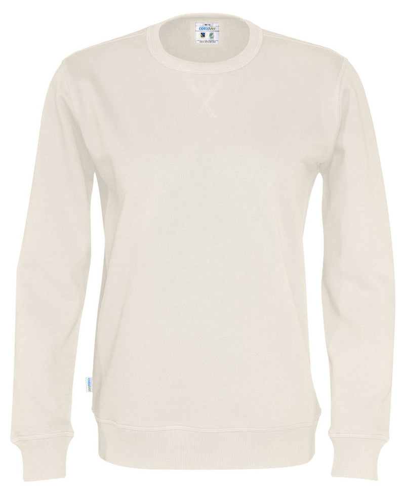 CREW NECK UNISEX (GOTS) OFF WHITE - Suomen Brodeeraus