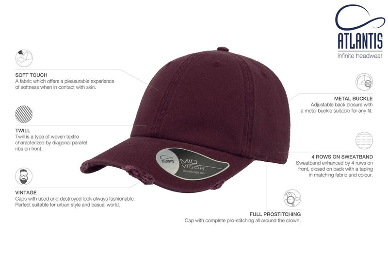 DAD HAT DESTROYED BURGUNDY - Suomen Brodeeraus