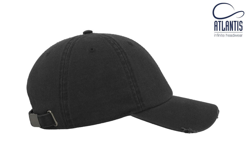 DAD HAT DESTROYED DARK GREY - Suomen Brodeeraus