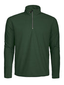 DAD MELTON HALF ZIP MICROFLEECE Dark Green - Suomen Brodeeraus