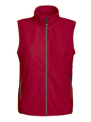 DAD MELTON LADY VEST MICROFLEECE Red - Suomen Brodeeraus