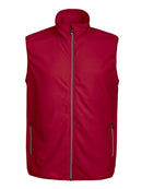 DAD MELTON VEST MICROFLEECE Red - Suomen Brodeeraus
