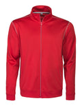 Duathlon sweatshirt jacket Red - Suomen Brodeeraus