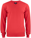 EVERETT SX V-NECK Red - Suomen Brodeeraus