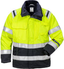 Flamestat high vis talvitakki naisten lk 3 4285 ATHS Hi-Vis Yellow/Navy - Suomen Brodeeraus