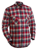 Flannelipaita Punainen/Mariininsininen - Suomen Brodeeraus