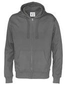 FULL ZIP HOOD MAN (GOTS) CHARCOAL - Suomen Brodeeraus