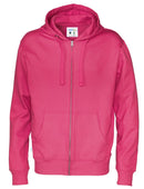 FULL ZIP HOOD MAN (GOTS) DARK CERISE - Suomen Brodeeraus