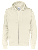 FULL ZIP HOOD MAN (GOTS) OFF WHITE - Suomen Brodeeraus