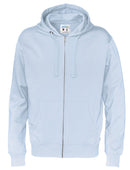 FULL ZIP HOOD MAN (GOTS) SKY BLUE - Suomen Brodeeraus