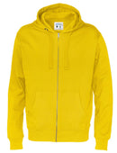 FULL ZIP HOOD MAN (GOTS) YELLOW - Suomen Brodeeraus