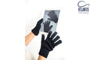 GLOVES TOUCH BLACK S/M - Suomen Brodeeraus