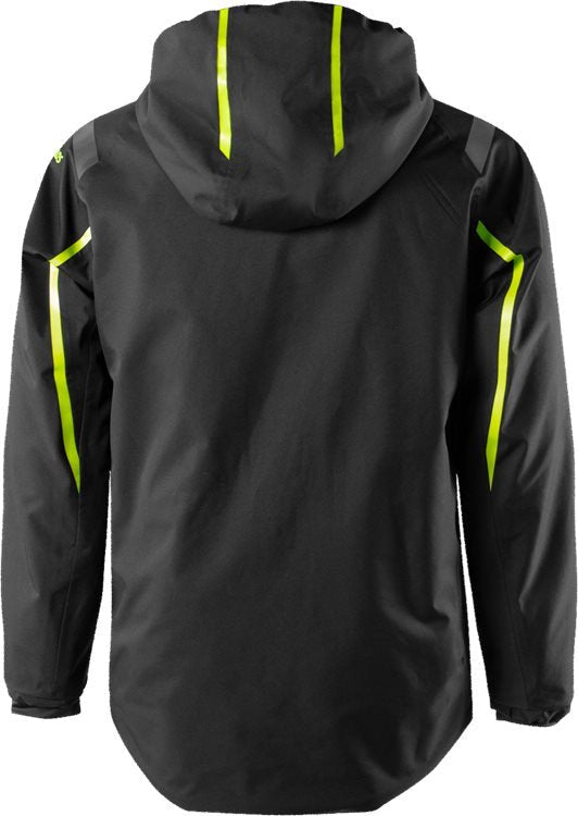 GORE-TEX kuoritakki 4864 GXP Black/Hivis Yellow - Suomen Brodeeraus