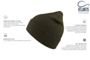 GREEN BEANIE OLIVE - Suomen Brodeeraus