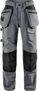 Green rakentajan housut 2538 GRN Grey/Black - Suomen Brodeeraus