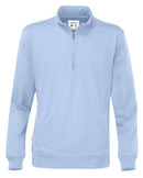 HALF ZIP UNISEX (GOTS) SKY BLUE - Suomen Brodeeraus