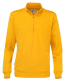 HALF ZIP UNISEX (GOTS) YELLOW - Suomen Brodeeraus