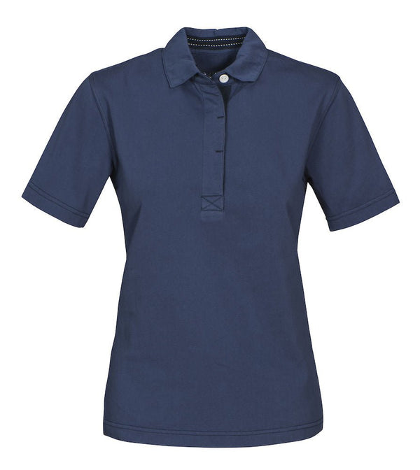 HARVEST AMHERST VINTAGE T-POLO LADY FADED BLUE - Suomen Brodeeraus