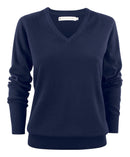 HARVEST Ashland Lady V-neck NAVY - Suomen Brodeeraus