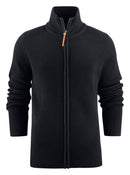 HARVEST BROCKWAY FULL ZIP KNIT BLACK - Suomen Brodeeraus