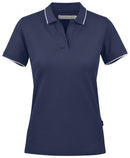 HARVEST GREENVILLE POLO PIQUE LADIES NAVY - Suomen Brodeeraus
