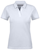HARVEST GREENVILLE POLO PIQUE LADIES WHITE - Suomen Brodeeraus