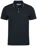 HARVEST GREENVILLE POLO PIQUE MODEERN FIT BLACK - Suomen Brodeeraus