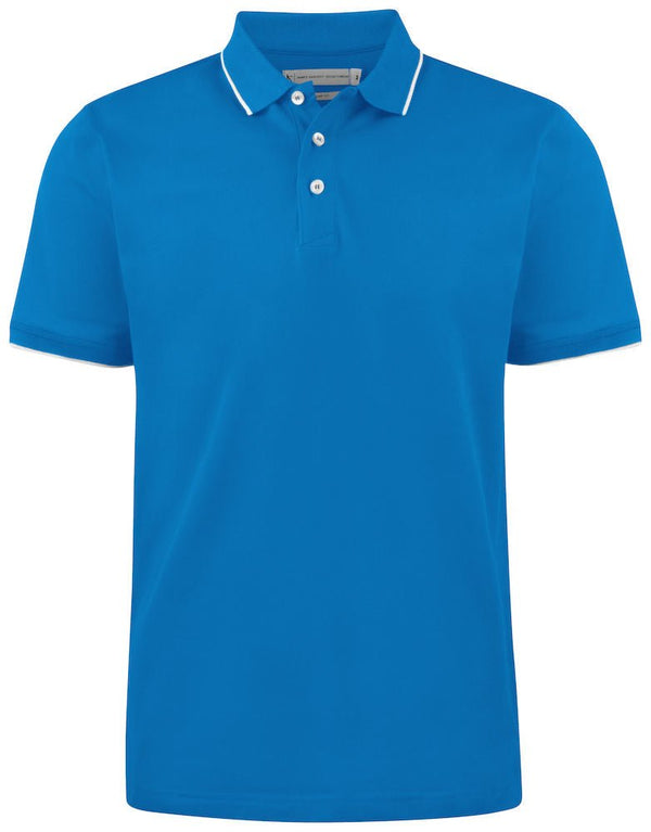 HARVEST GREENVILLE POLO PIQUE REGULA BRIGHT BLUE - Suomen Brodeeraus