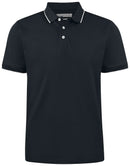 HARVEST GREENVILLE POLO PIQUE REGULAR BLACK - Suomen Brodeeraus