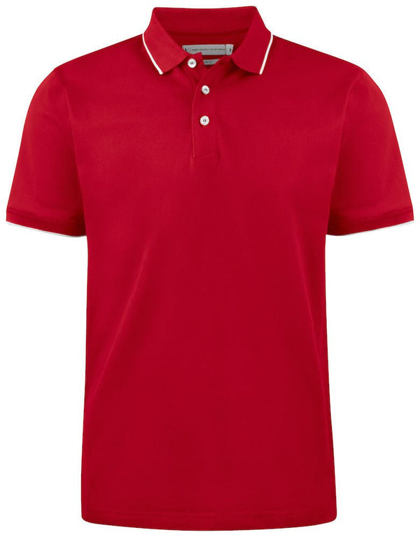 HARVEST GREENVILLE POLO PIQUE REGULAR RED - Suomen Brodeeraus