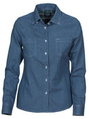 HARVEST JUPITER LADIES SHIRT LIGHT DENIM - Suomen Brodeeraus