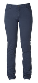 HARVEST OFFICER CHINOS LADIES BLUE - Suomen Brodeeraus