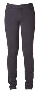 HARVEST OFFICER CHINOS LADIES GREY - Suomen Brodeeraus